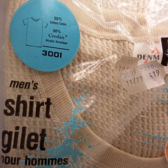 Penmans Mens Thermal Underwear Undershirt T- Shirt Size XL Vintage - Picture 3 of 9